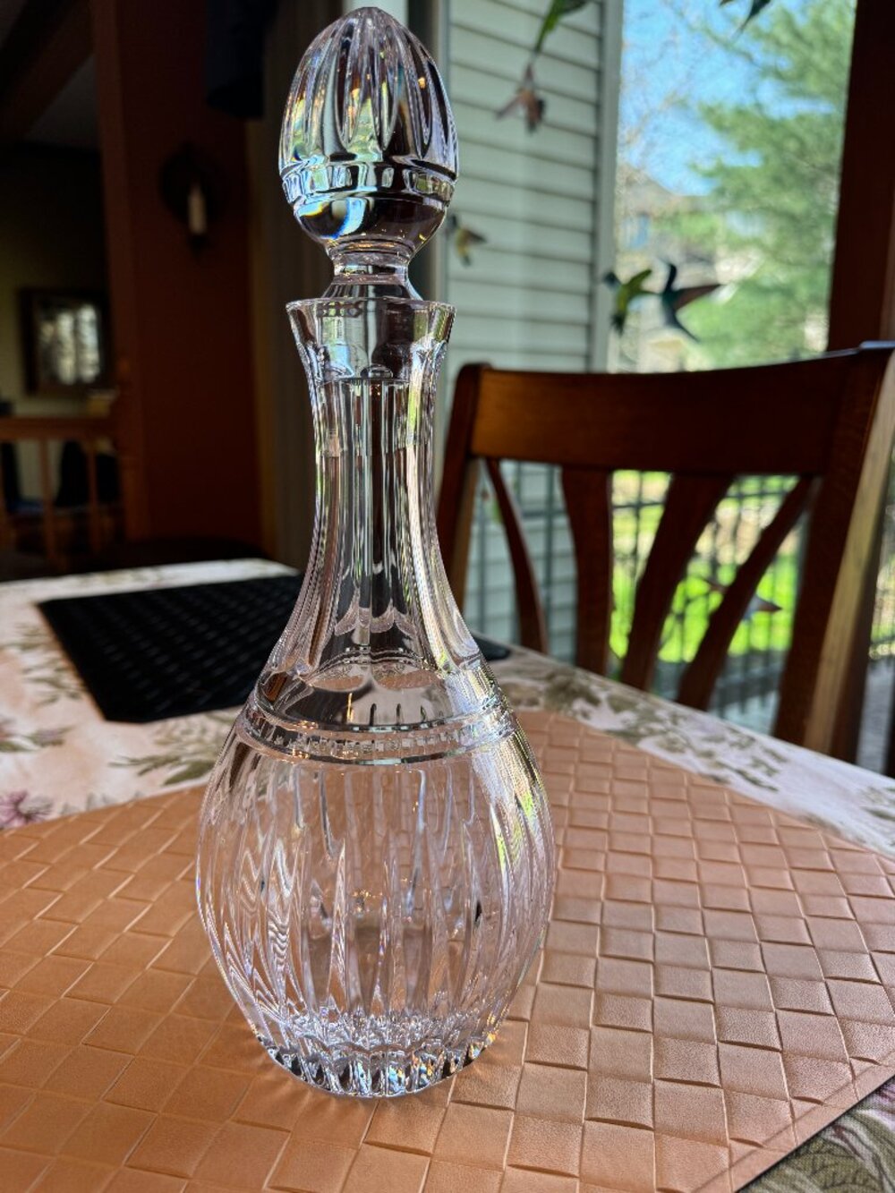 Waterford Crystal Clear Hanover Decanter with Stopper Hand Cut